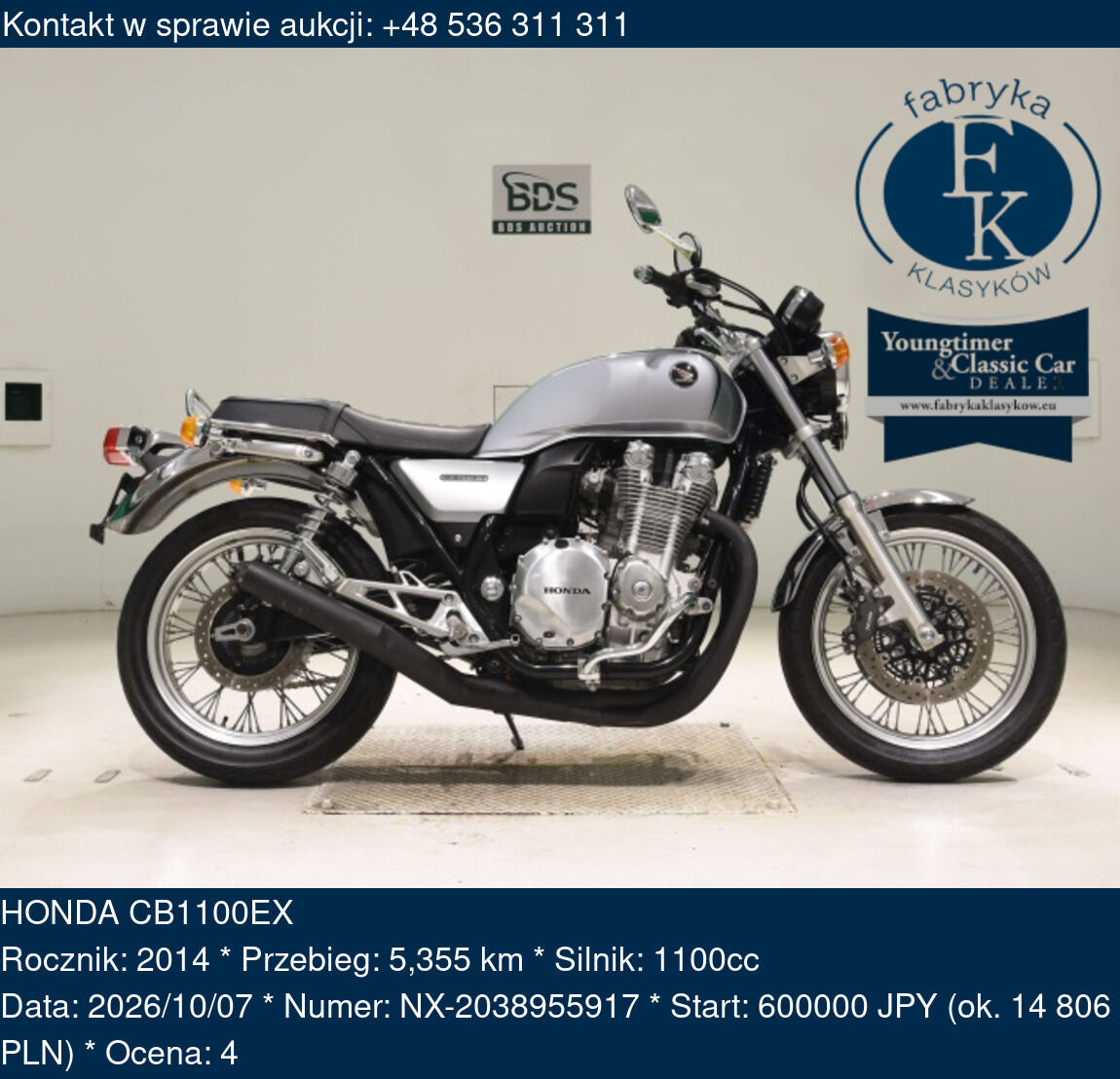 HONDA CB1100EX 2014 - zdjęcie 2