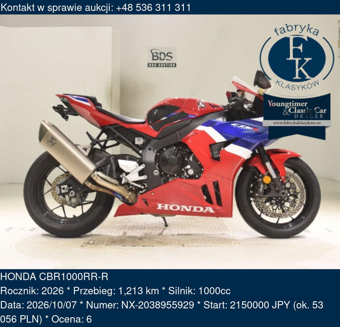 HONDA CBR1000RR-R 2026 - zdjęcie 2