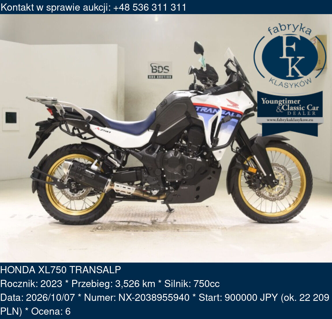 HONDA XL750 TRANSALP 2023 - zdjęcie 2