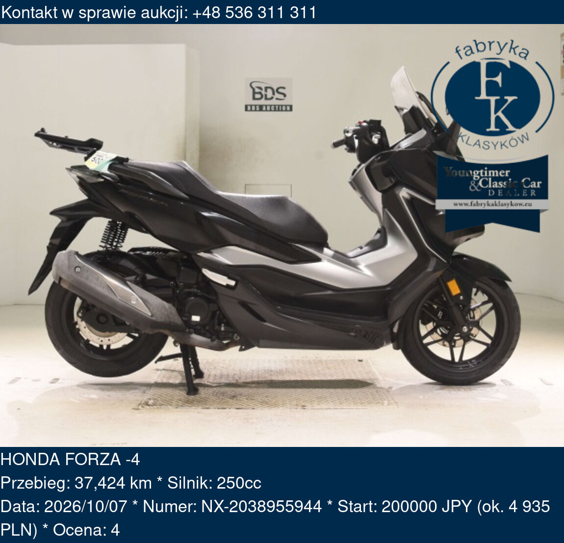 HONDA FORZA -4  - zdjęcie 2