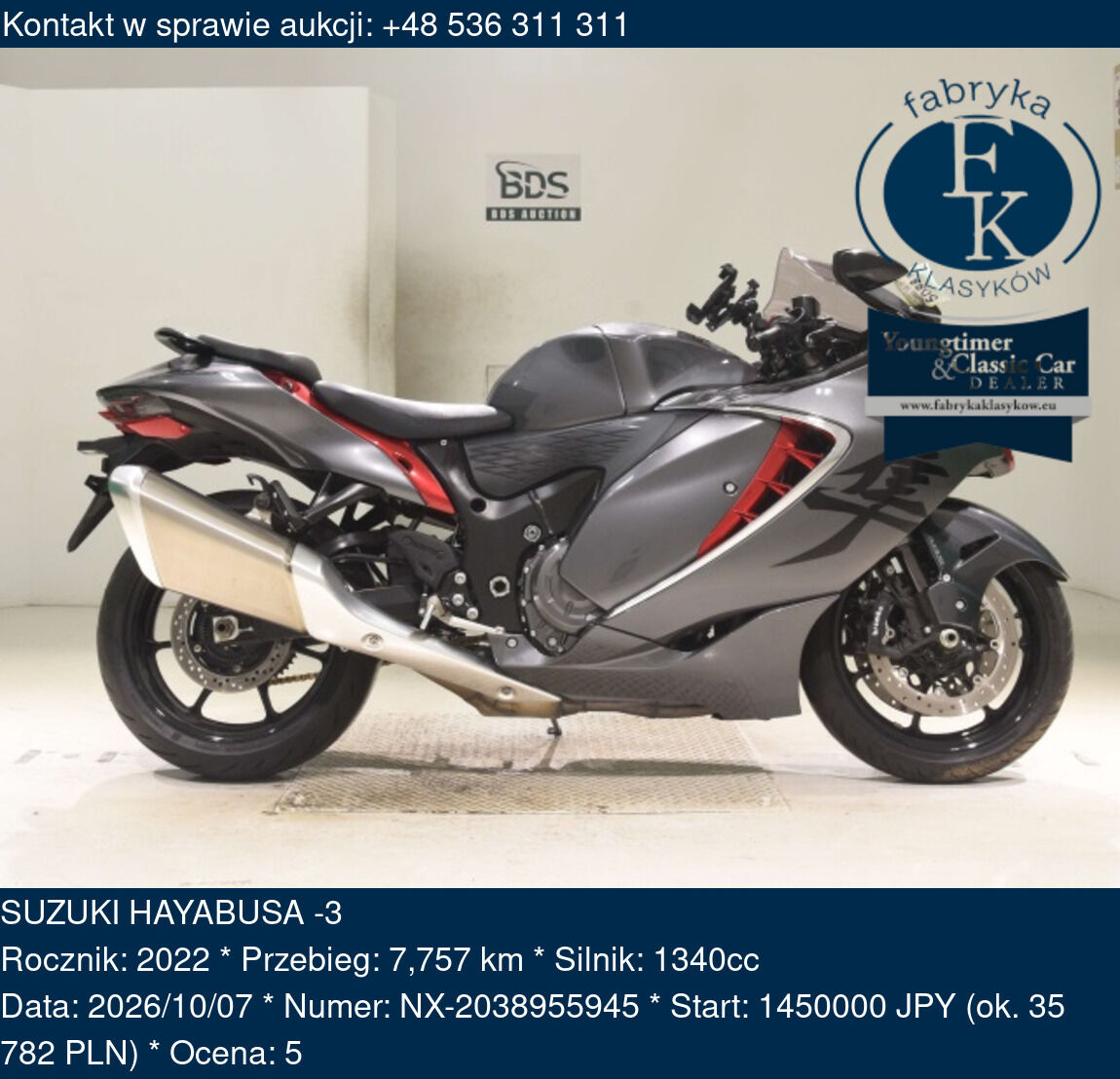 SUZUKI HAYABUSA -3 2022 - zdjęcie 2