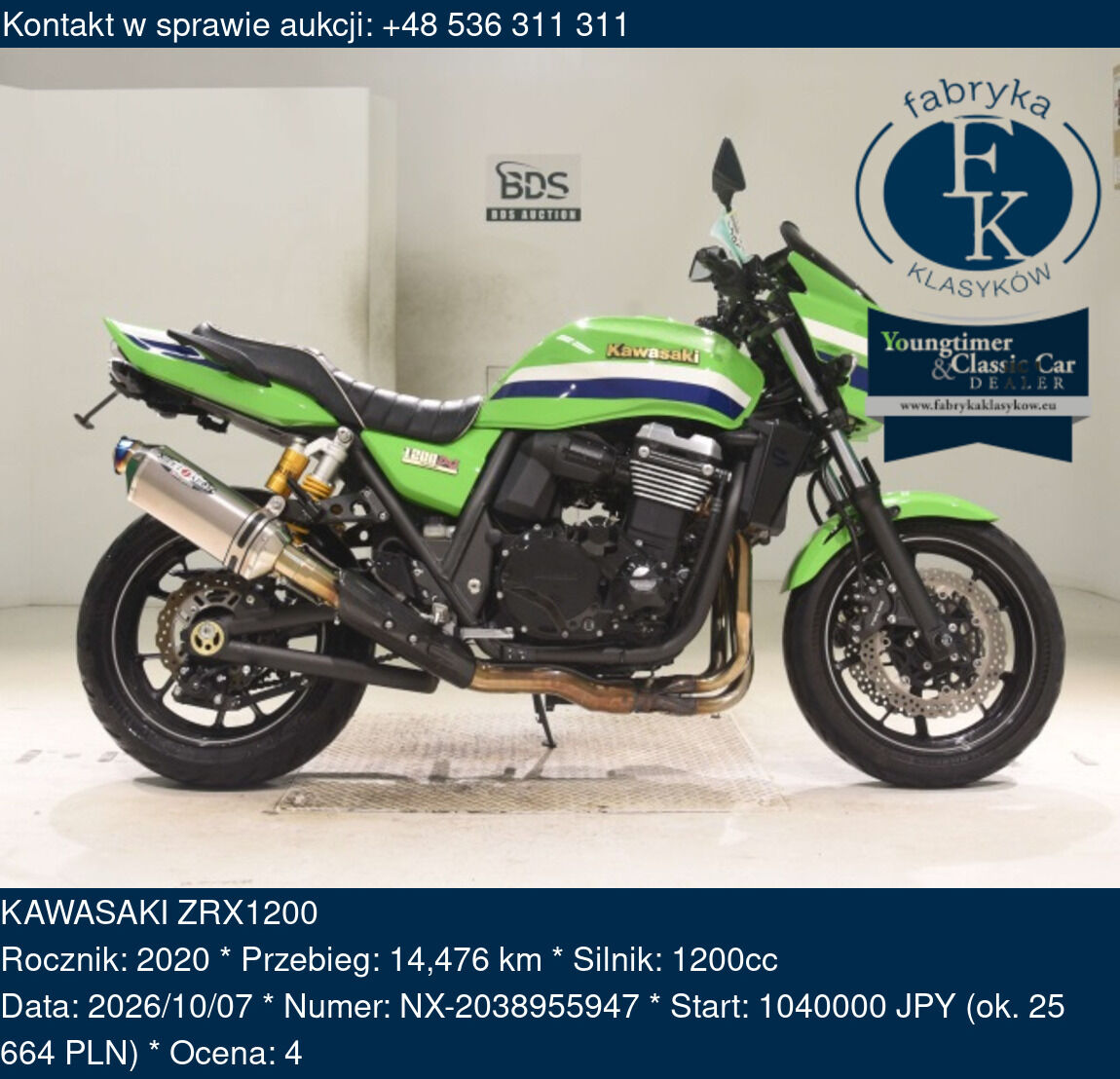 KAWASAKI ZRX1200 2020 - zdjęcie 2