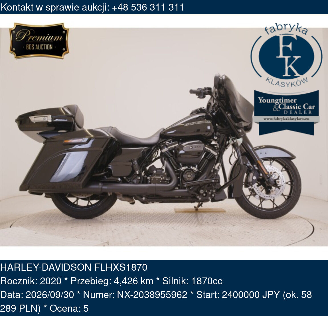 HARLEY-DAVIDSON FLHXS1870 2020 - zdjęcie 2