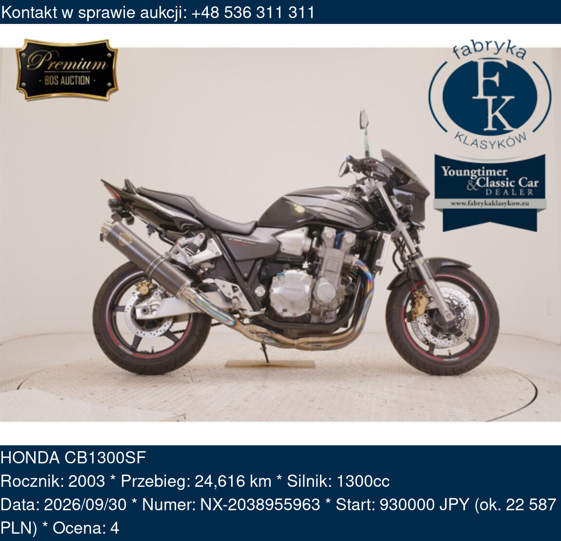 HONDA CB1300SF 2003 - zdjęcie 2
