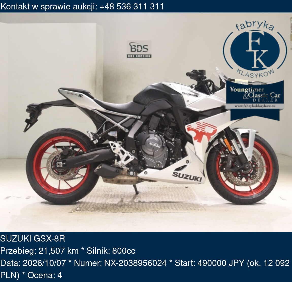 SUZUKI GSX-8R  - zdjęcie 2