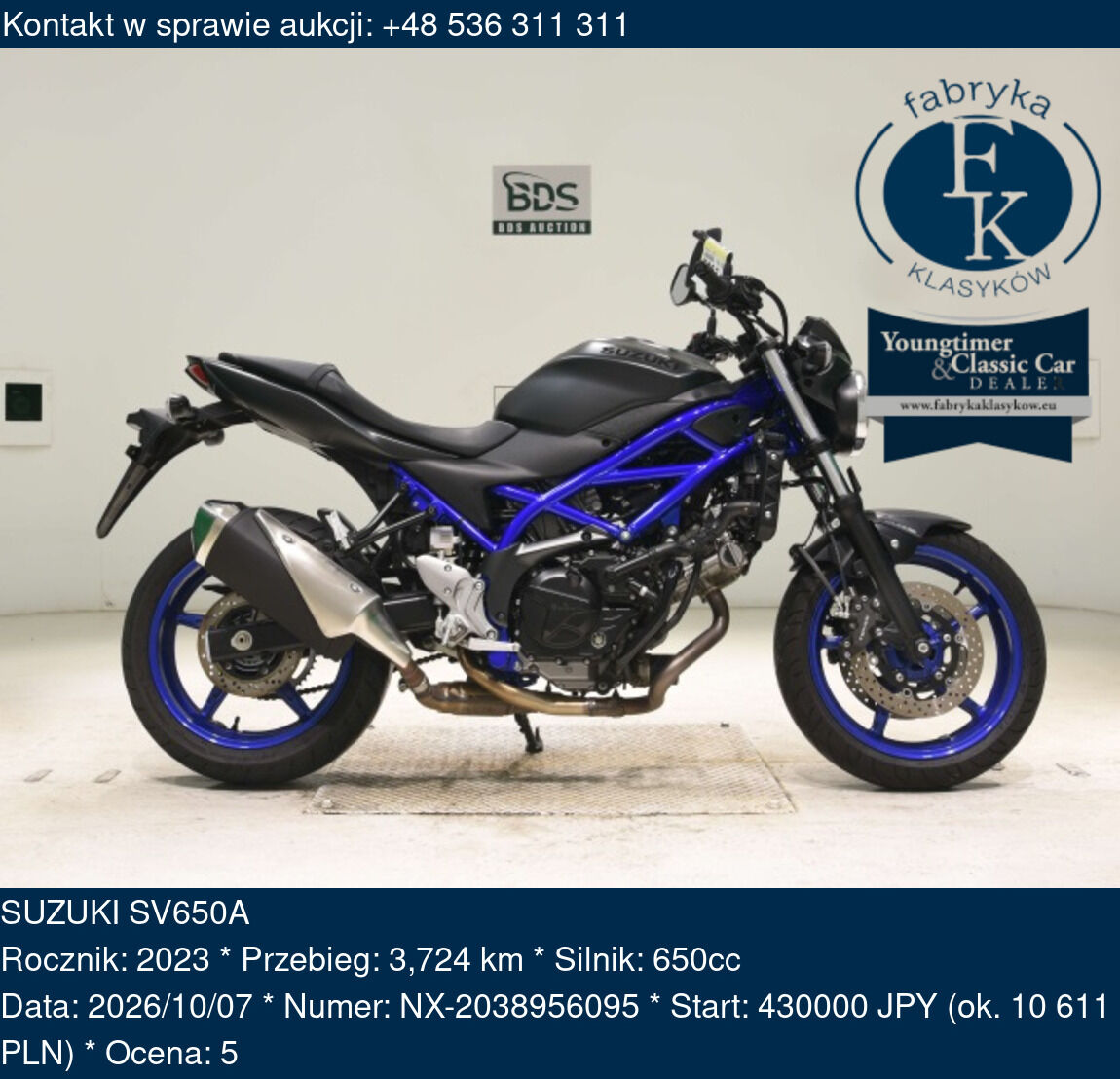 SUZUKI SV650A 2023 - zdjęcie 2