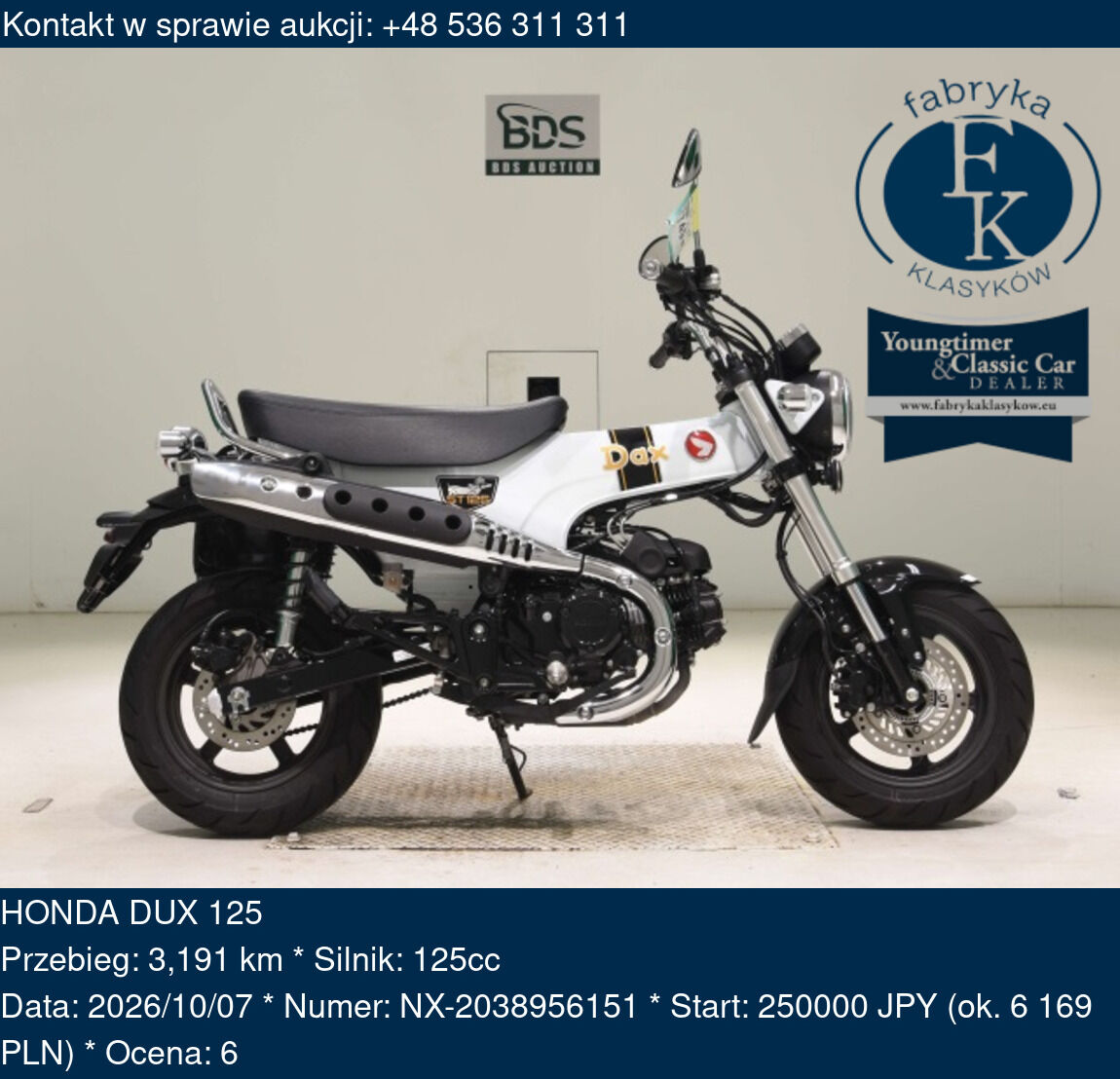 HONDA DUX 125  - zdjęcie 2