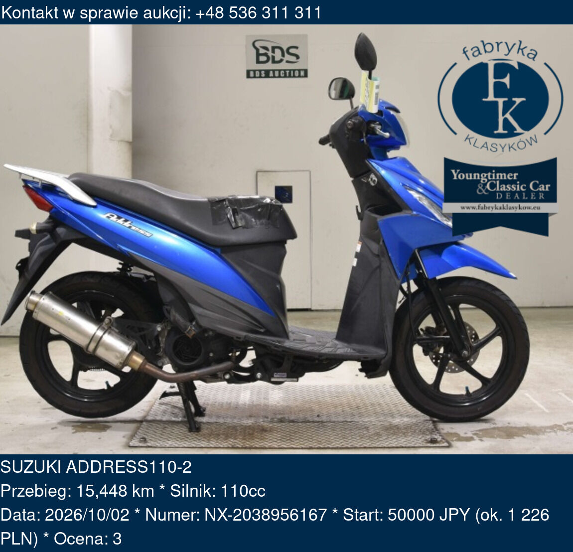 SUZUKI ADDRESS110-2  - zdjęcie 2