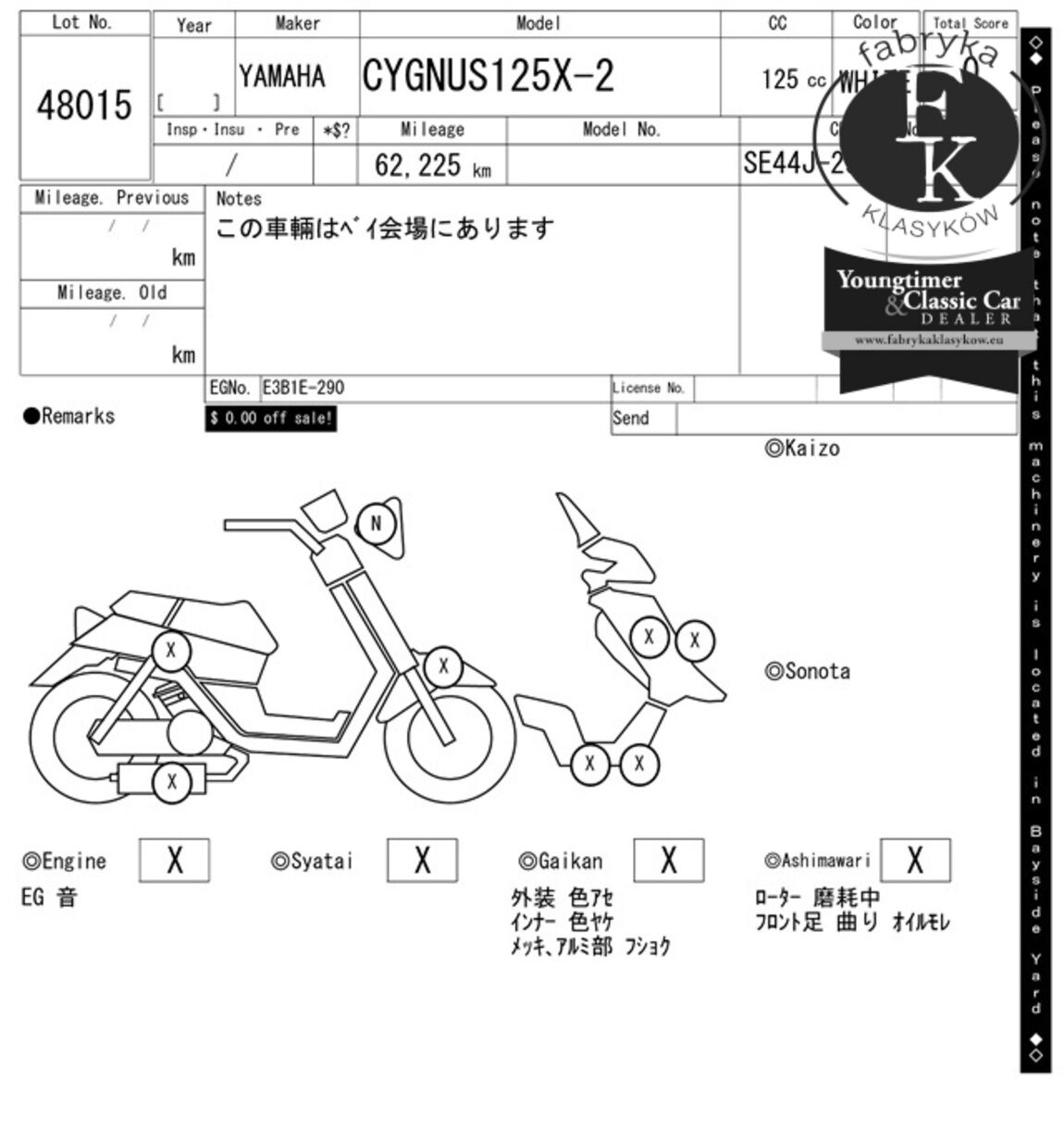 YAMAHA CYGNUS125X  - zdjęcie 8