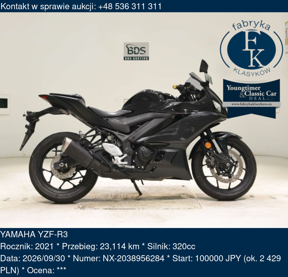 YAMAHA YZF-R3 2021 - zdjęcie 2