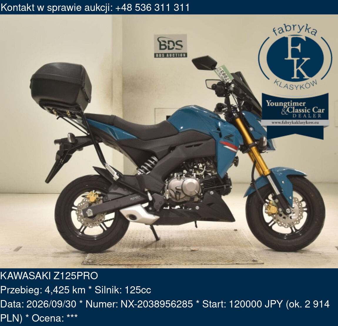 KAWASAKI Z125PRO  - zdjęcie 2