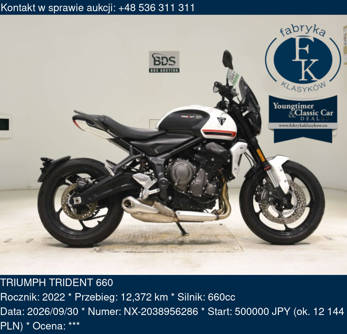 TRIUMPH TRIDENT 660 2022 - zdjęcie 2