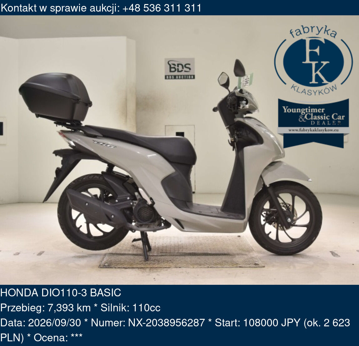 HONDA DIO110-3 BASIC  - zdjęcie 2