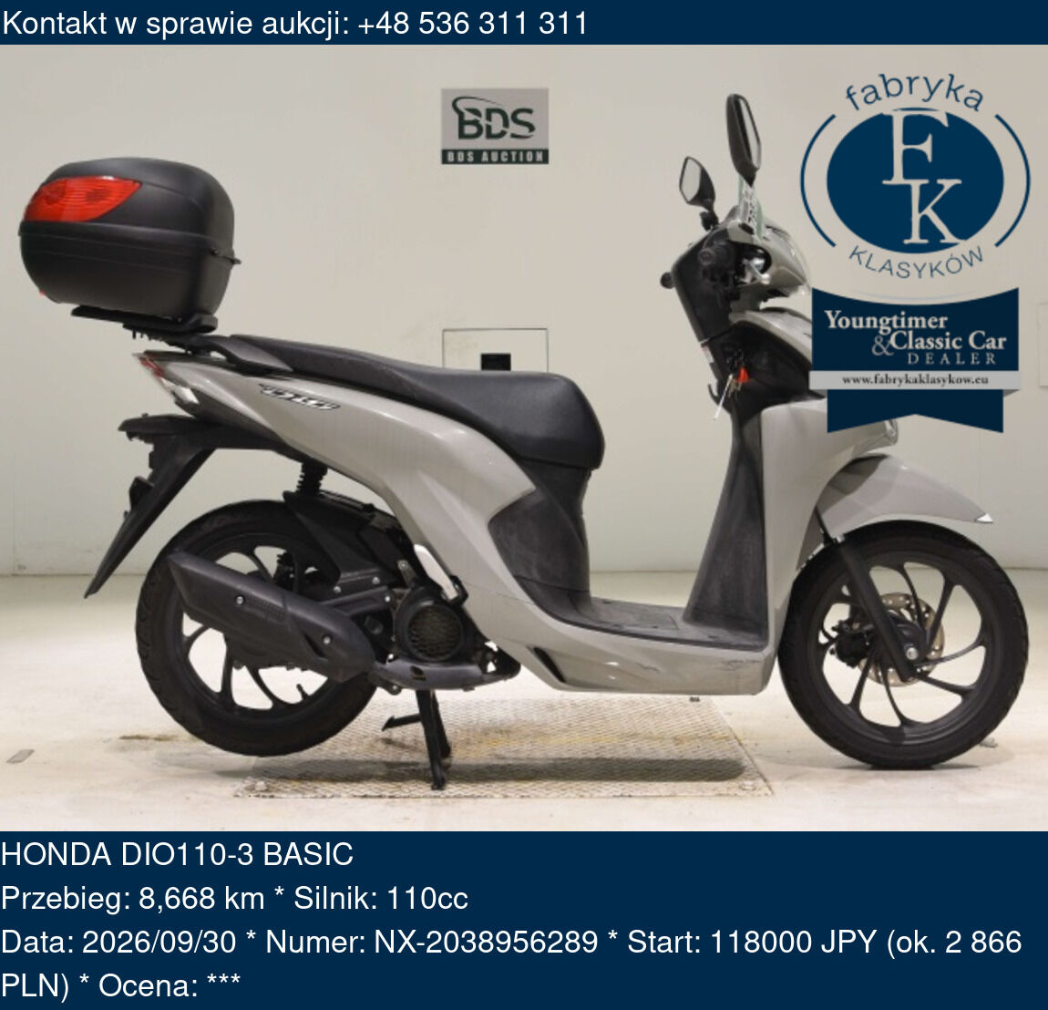 HONDA DIO110-3 BASIC  - zdjęcie 2