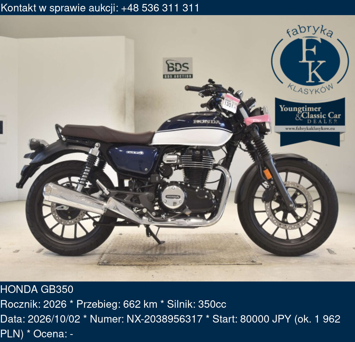 HONDA GB350 2026 - zdjęcie 2