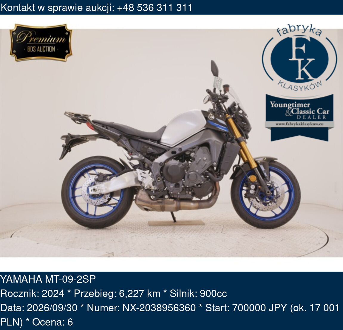 YAMAHA MT-09-2SP 2024 - zdjęcie 2