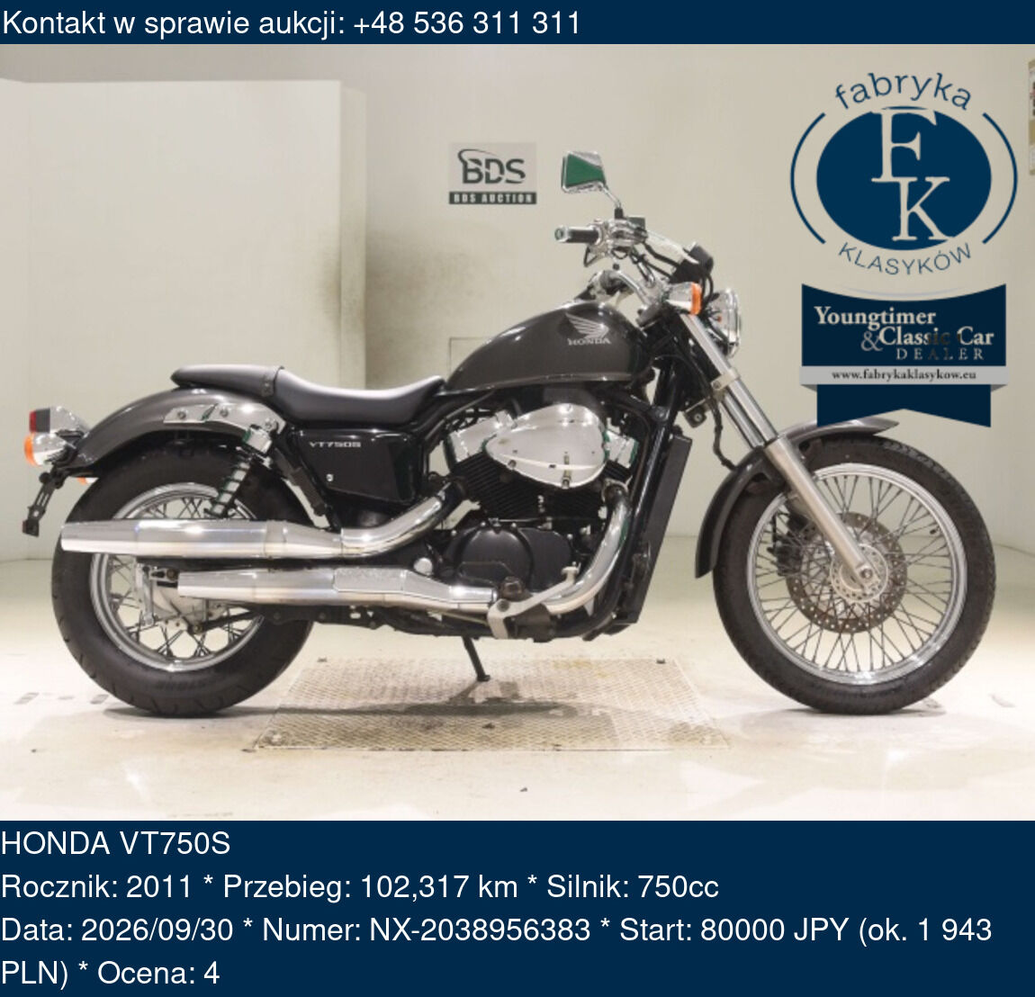 HONDA VT750S 2011 - zdjęcie 2