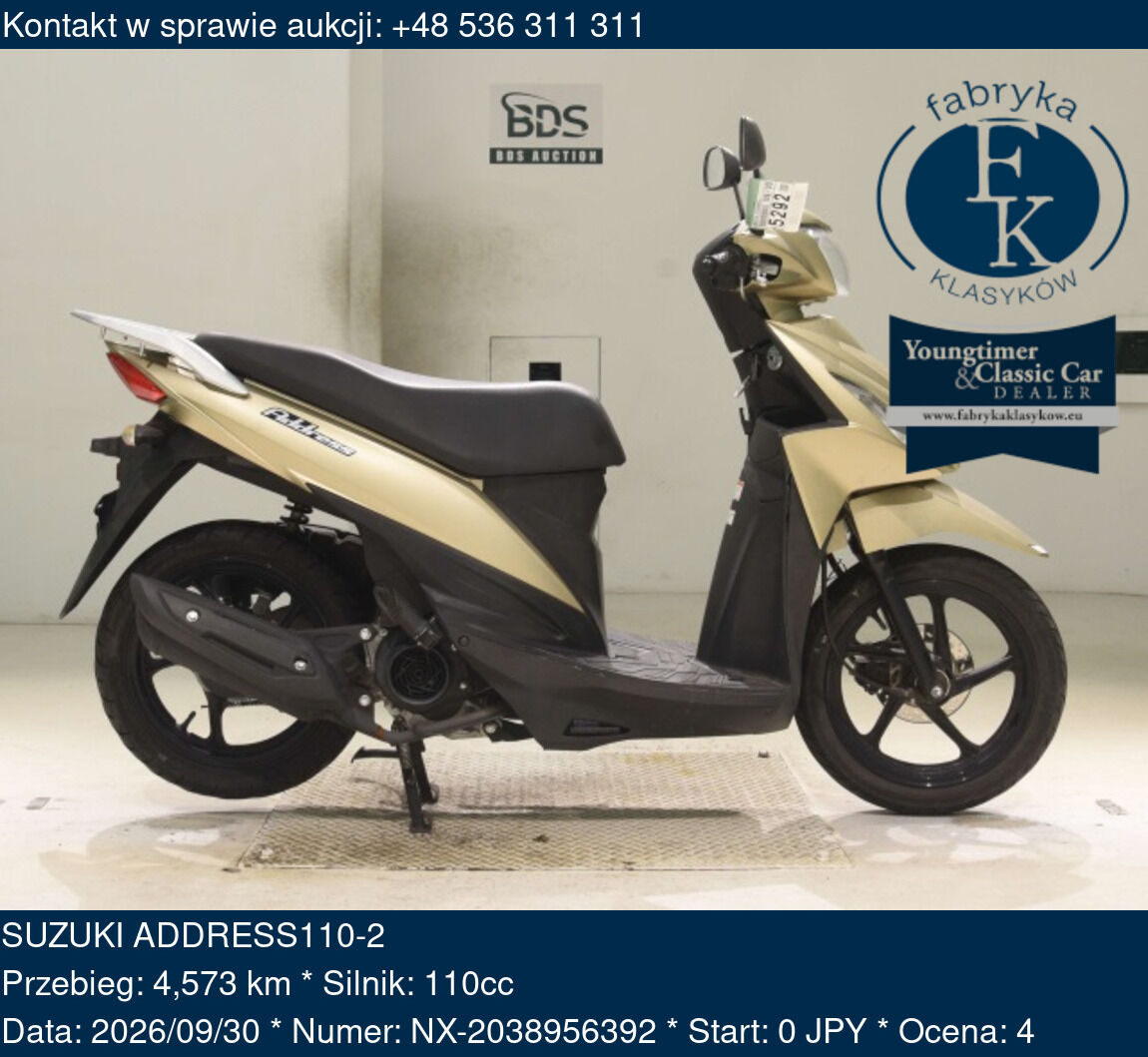SUZUKI ADDRESS110-2  - zdjęcie 2