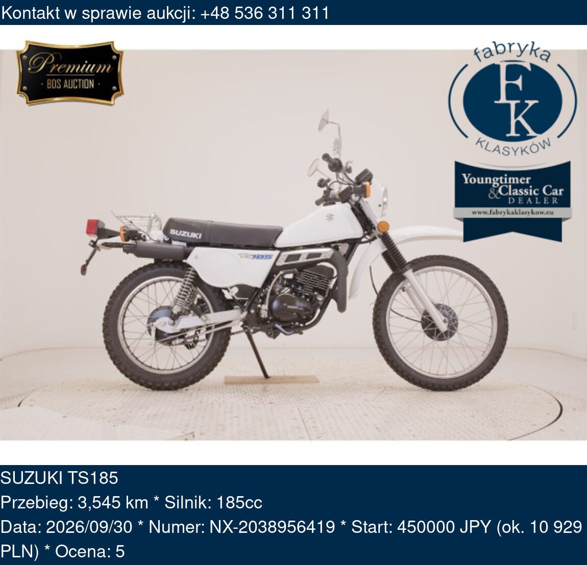 SUZUKI TS185 - zdjęcie 2