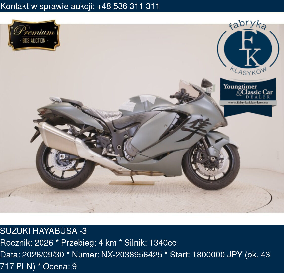 SUZUKI HAYABUSA -3 2026 - zdjęcie 2