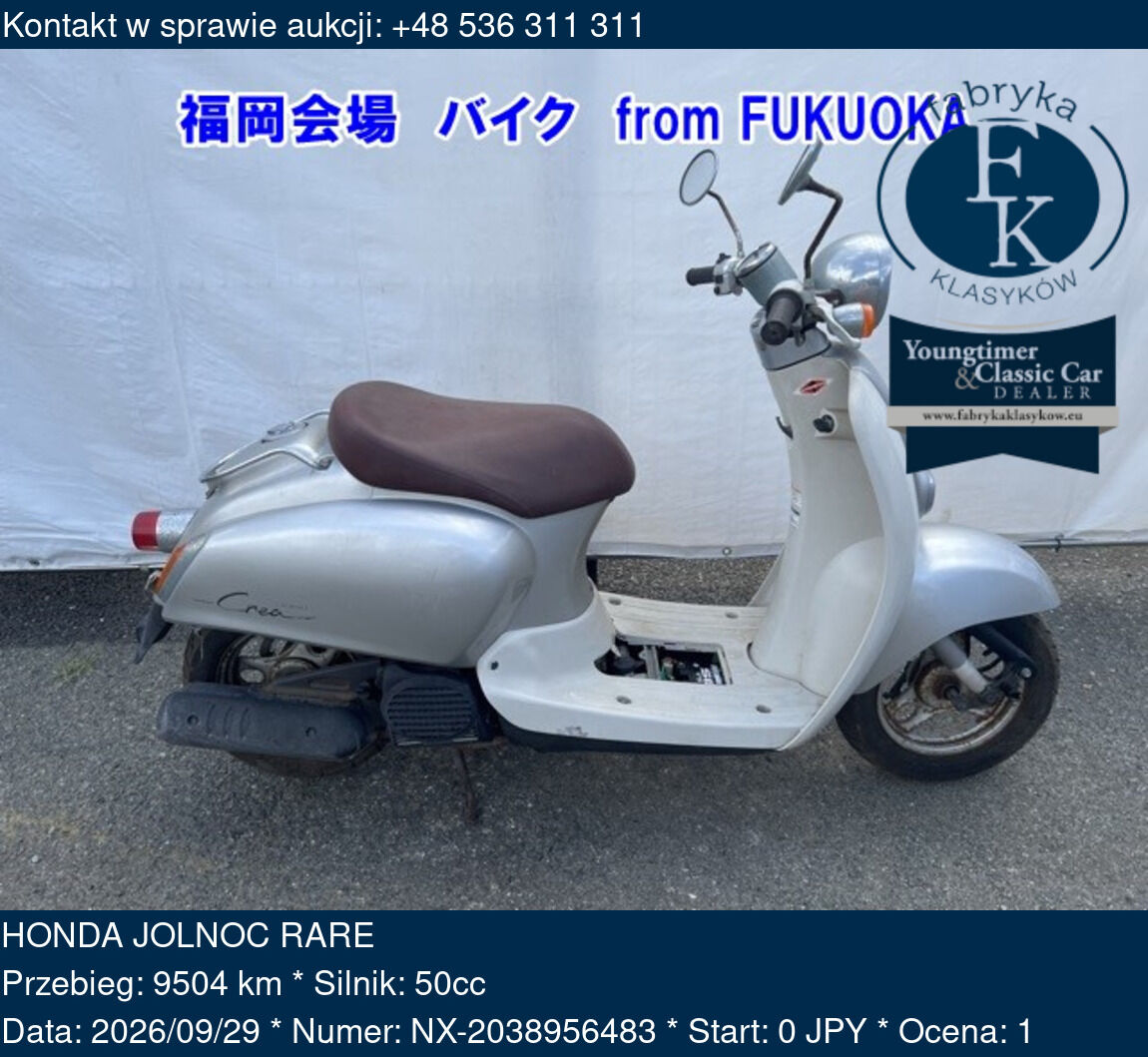 HONDA JOLNOC RARE  - zdjęcie 2
