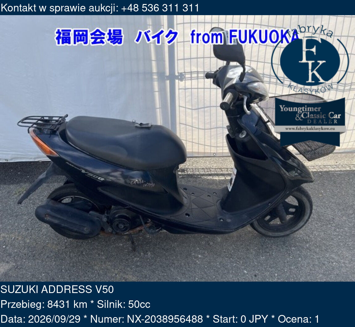SUZUKI ADDRESS V50  - zdjęcie 2