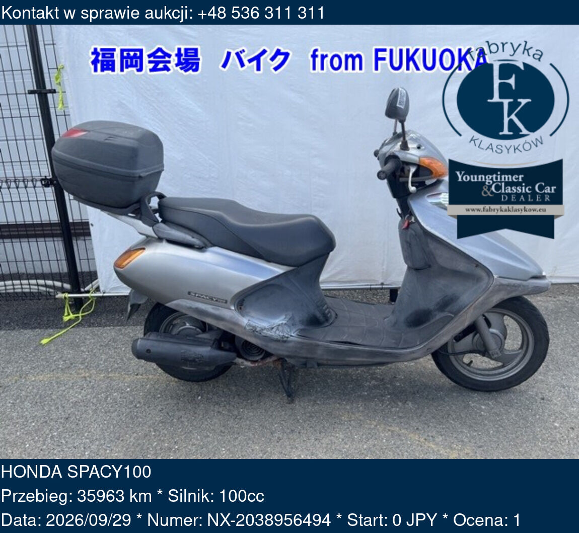 HONDA SPACY100  - zdjęcie 2