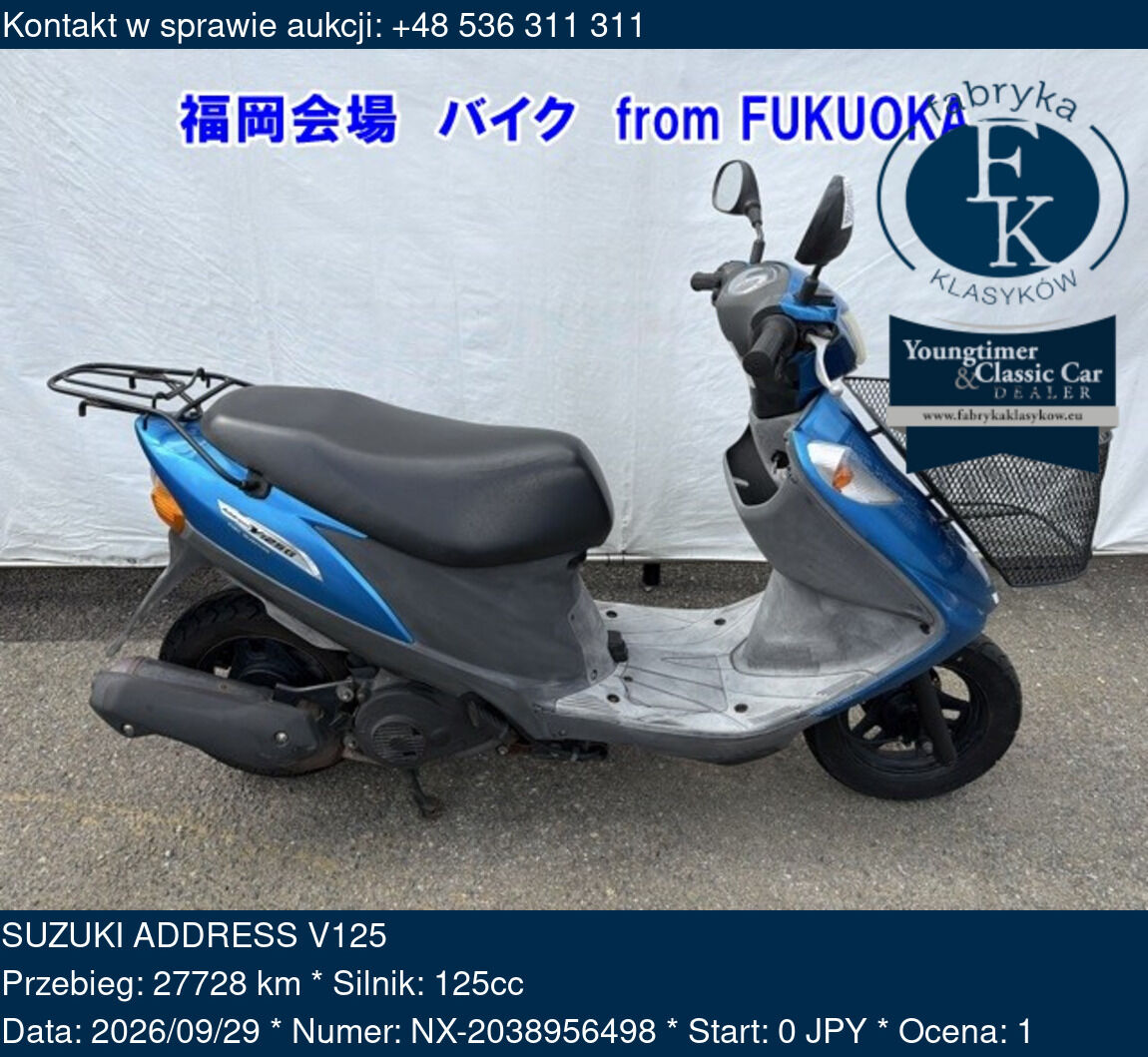 SUZUKI ADDRESS V125  - zdjęcie 2