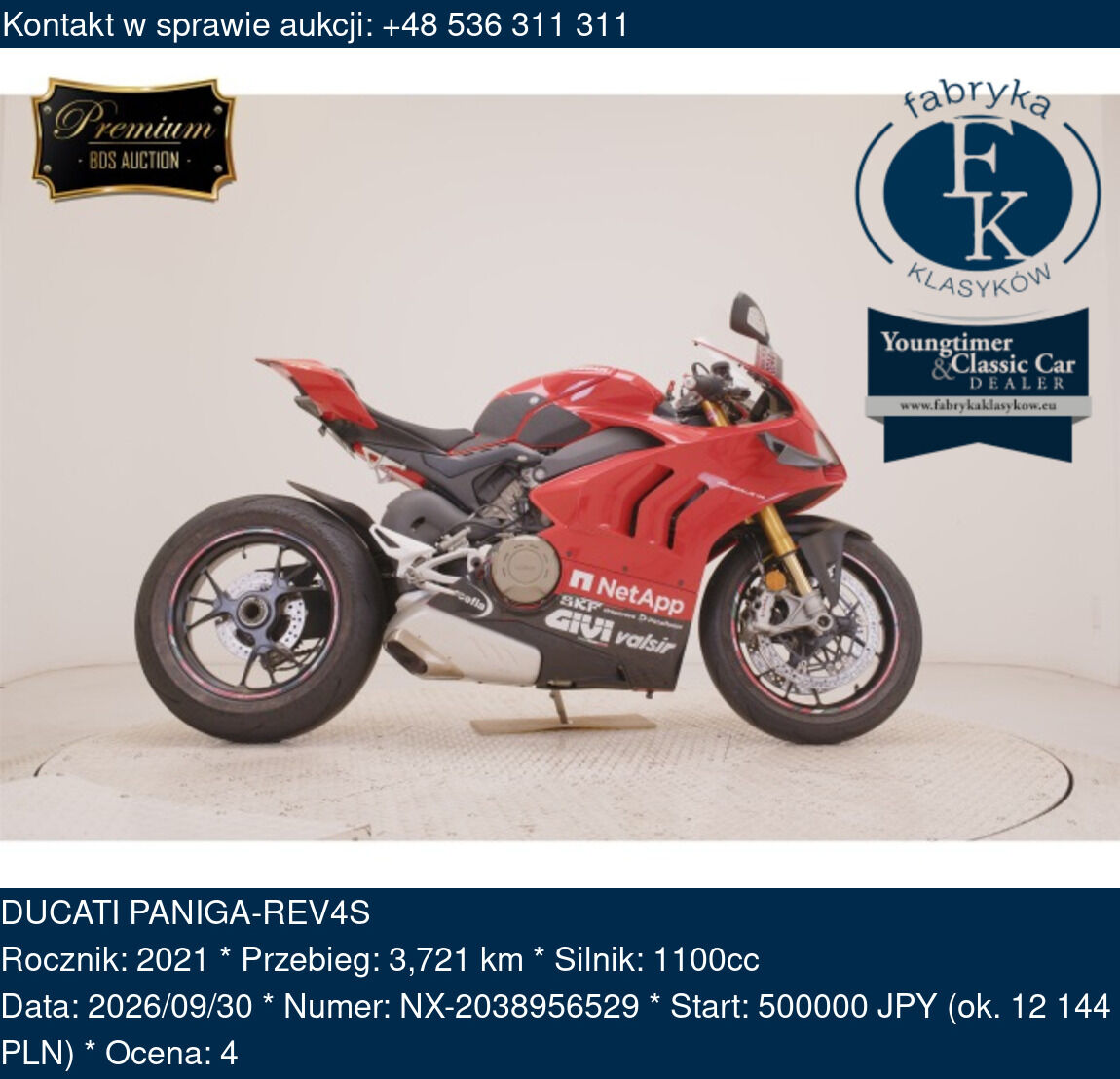 DUCATI PANIGA-REV4S 2021 - zdjęcie 2