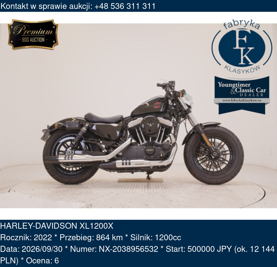 HARLEY-DAVIDSON XL1200X 2022 - zdjęcie 2