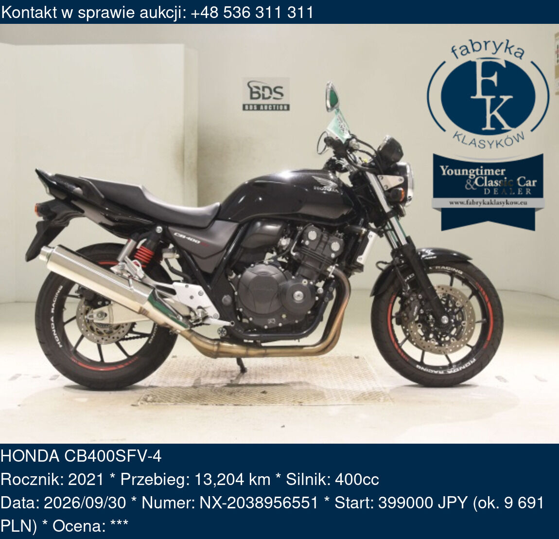 HONDA CB400SFV-4 2021 - zdjęcie 2