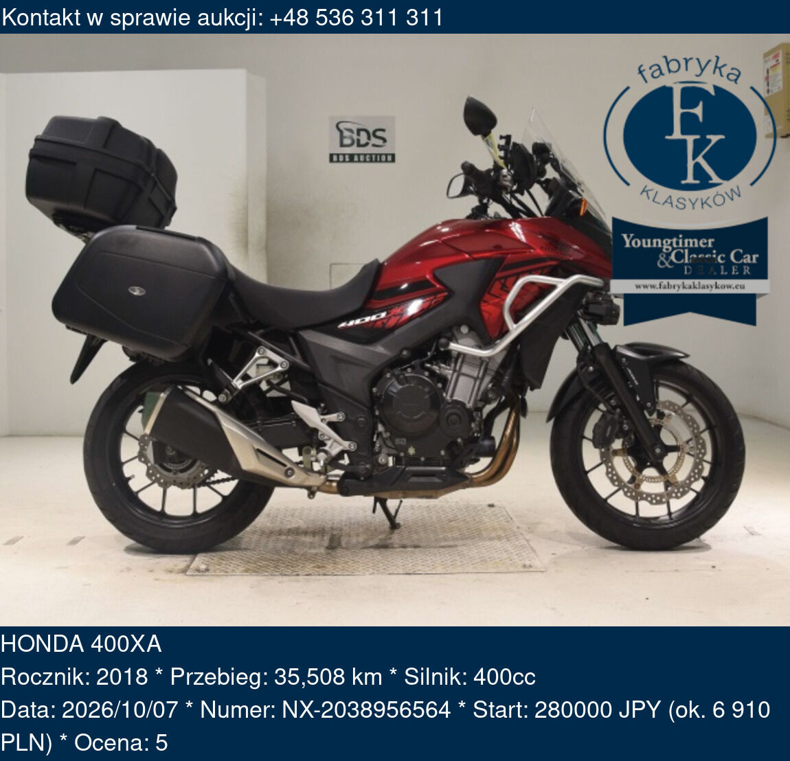 HONDA 400XA 2018 - zdjęcie 2
