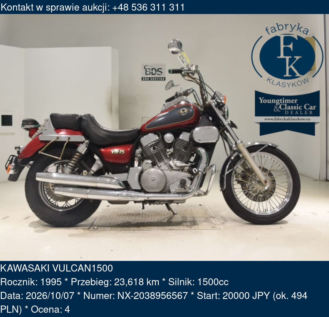 KAWASAKI VULCAN1500 1995 - zdjęcie 2
