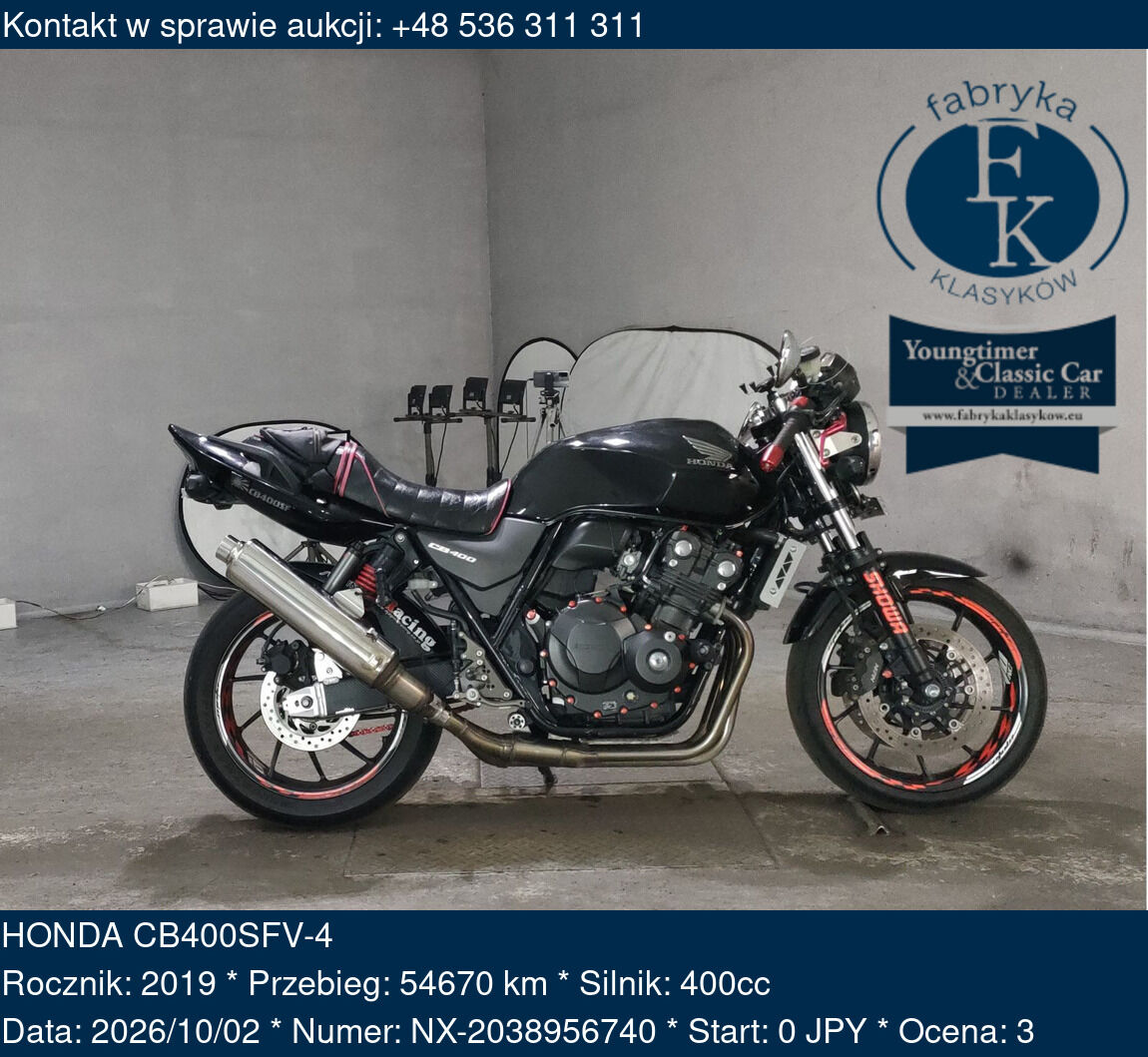 HONDA CB400SFV-4 2019 - zdjęcie 2