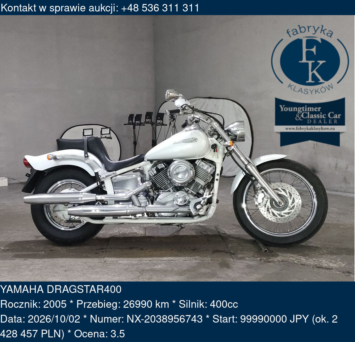 YAMAHA DRAGSTAR400 2005 - zdjęcie 2