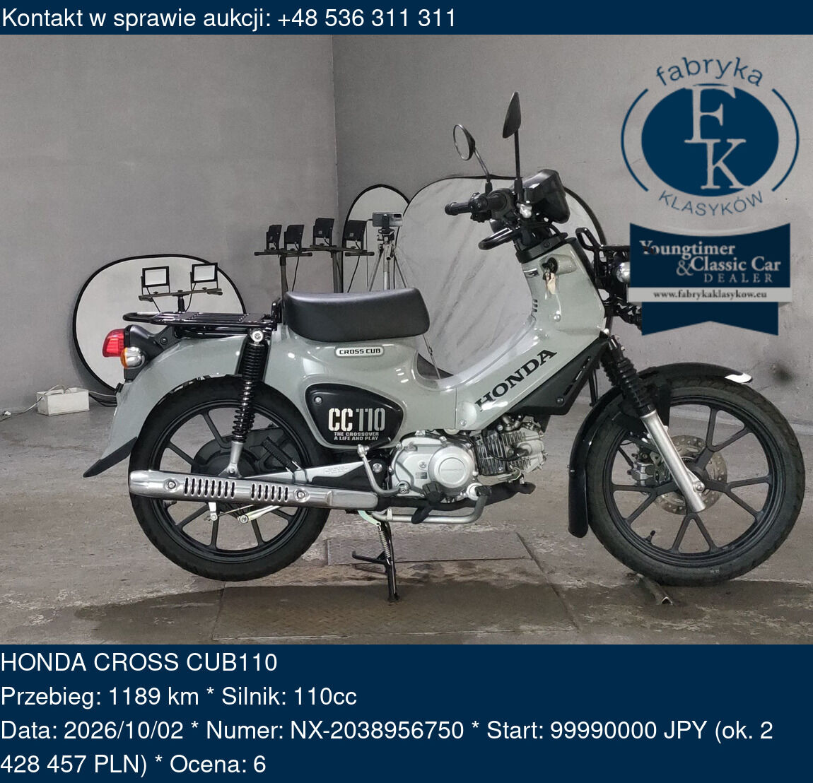HONDA CROSS CUB110  - zdjęcie 2