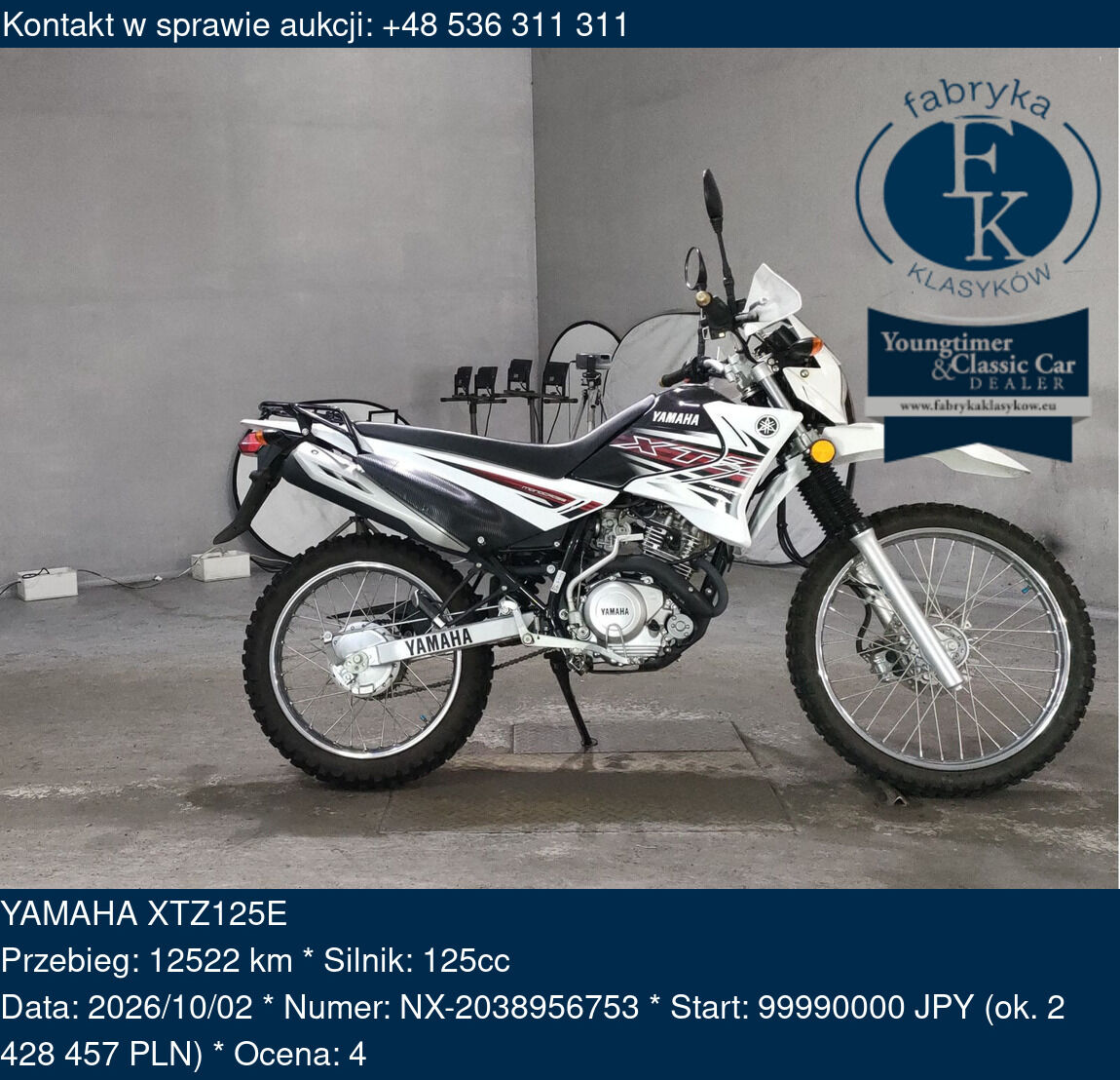 YAMAHA XTZ125E  - zdjęcie 2