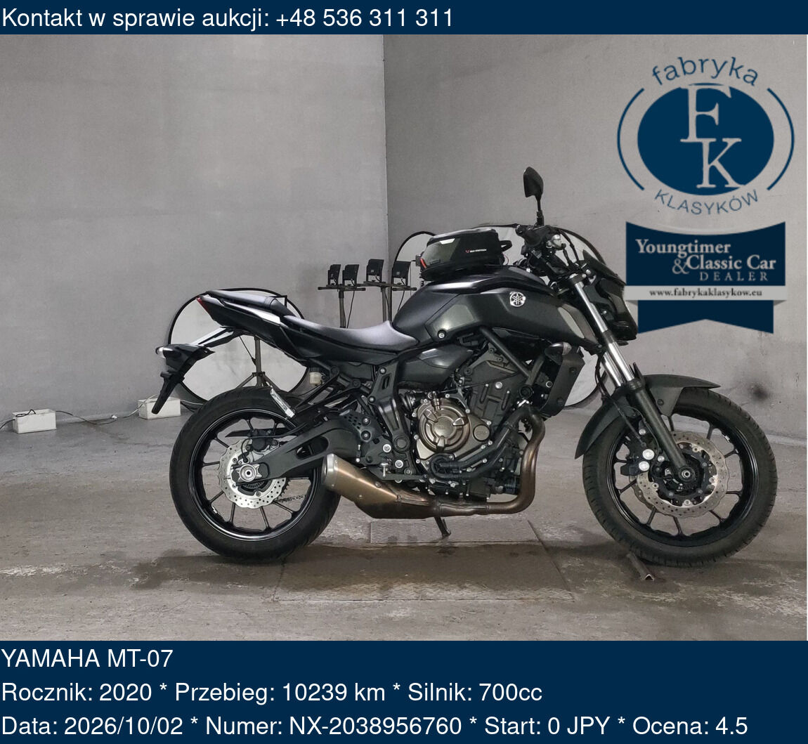 YAMAHA MT-07 2020 - zdjęcie 2