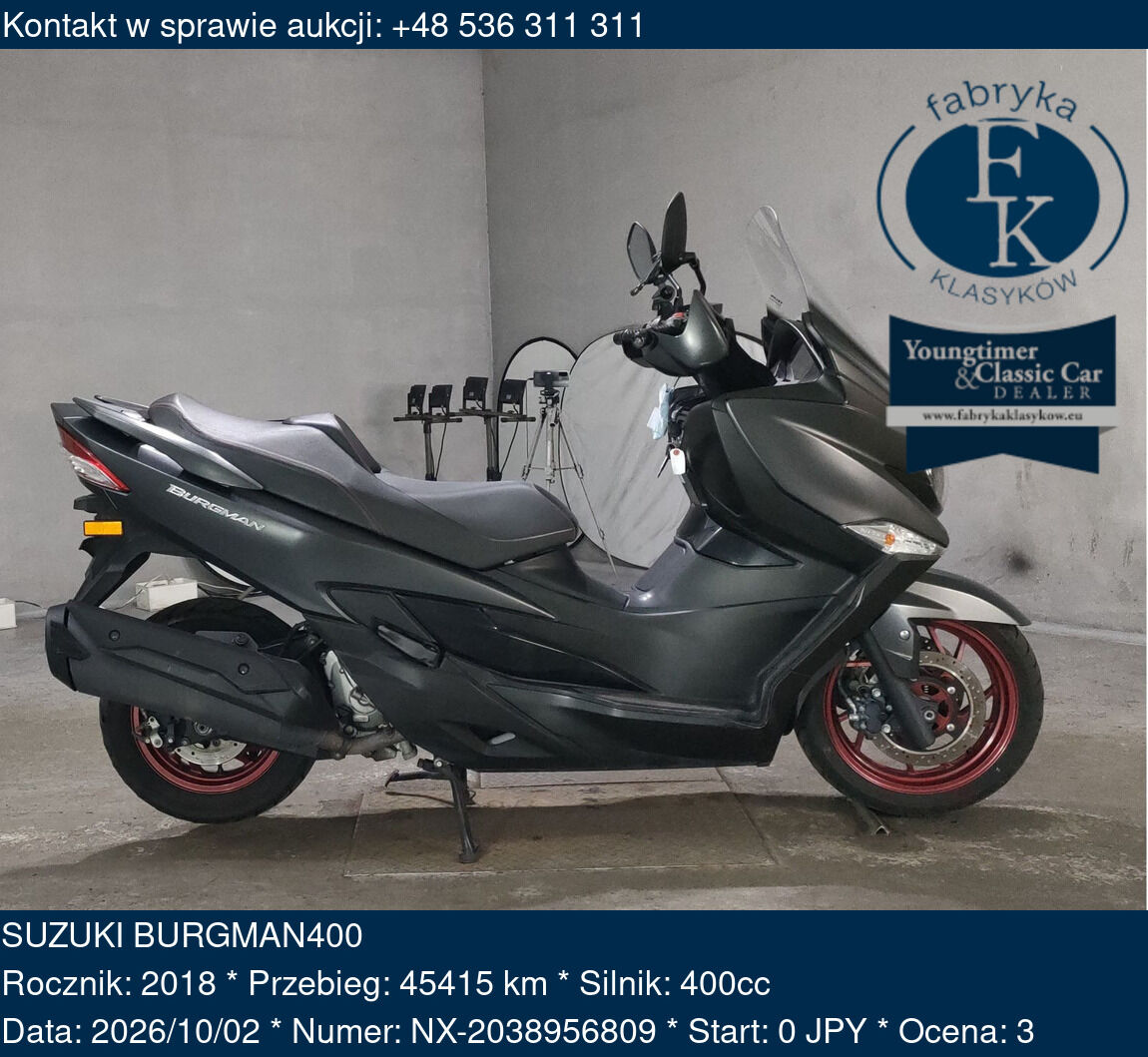 SUZUKI BURGMAN400 2018 - zdjęcie 2