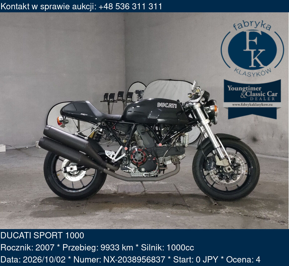 DUCATI SPORT 1000 2007 - zdjęcie 2