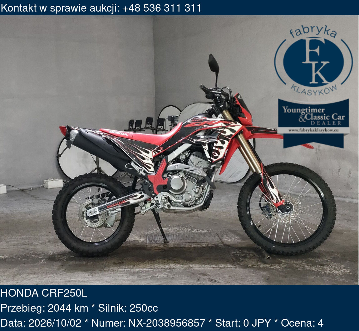 HONDA CRF250L  - zdjęcie 2