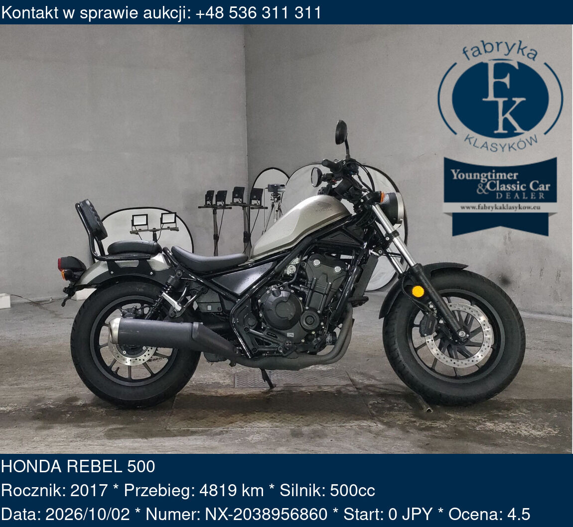 HONDA REBEL 500 2017 - zdjęcie 2