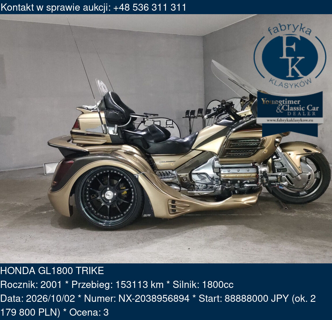 HONDA GL1800 TRIKE 2001 - zdjęcie 2