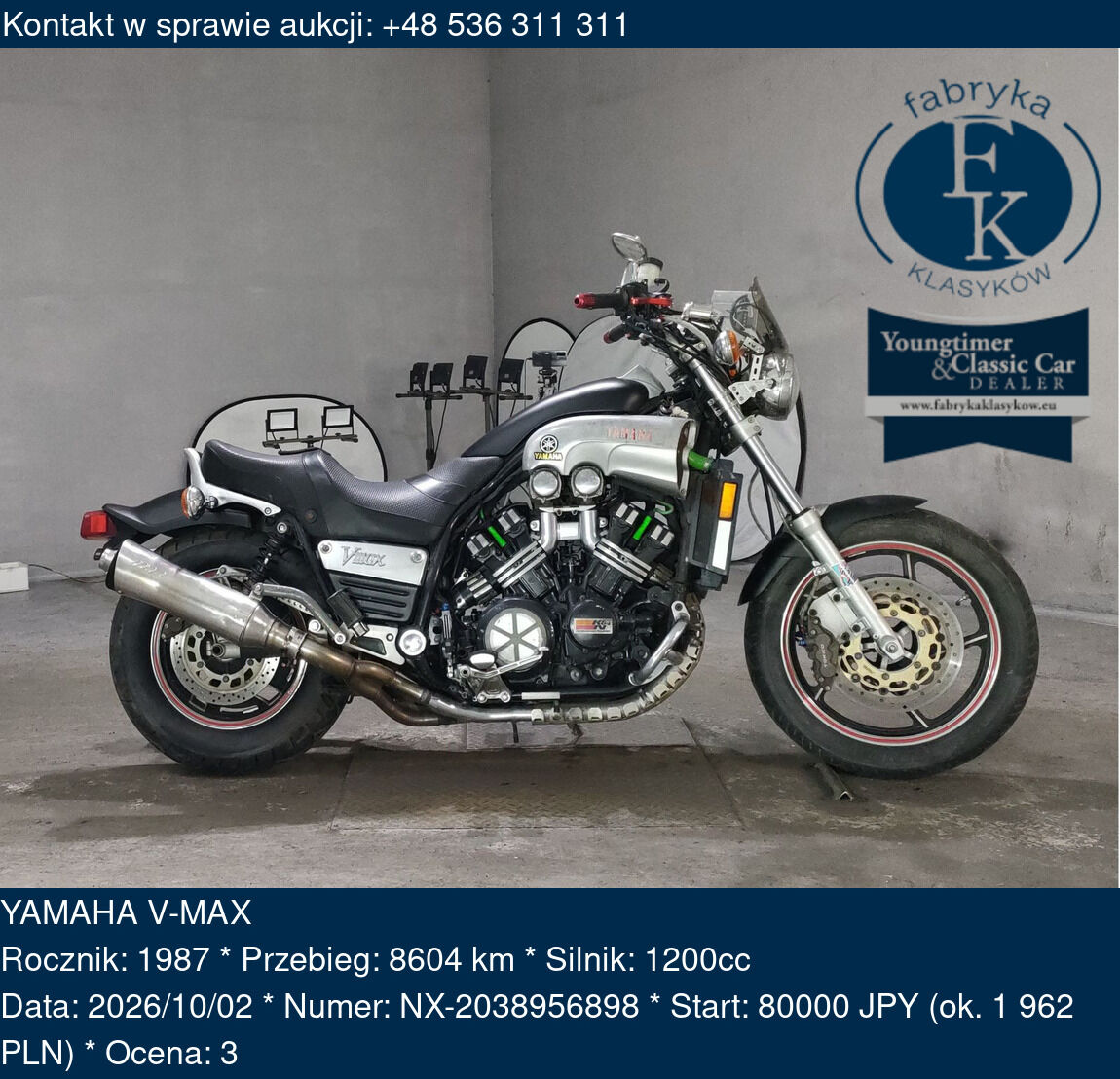 YAMAHA V-MAX 1987 - zdjęcie 2