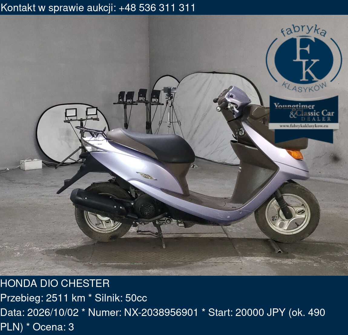 HONDA DIO CHESTER  - zdjęcie 2