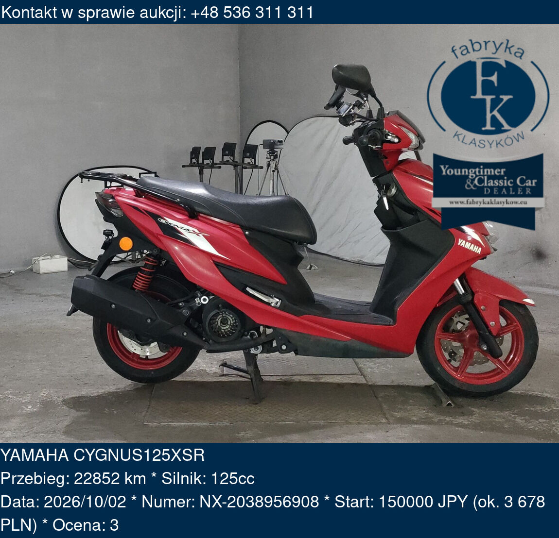 YAMAHA CYGNUS125XSR  - zdjęcie 2