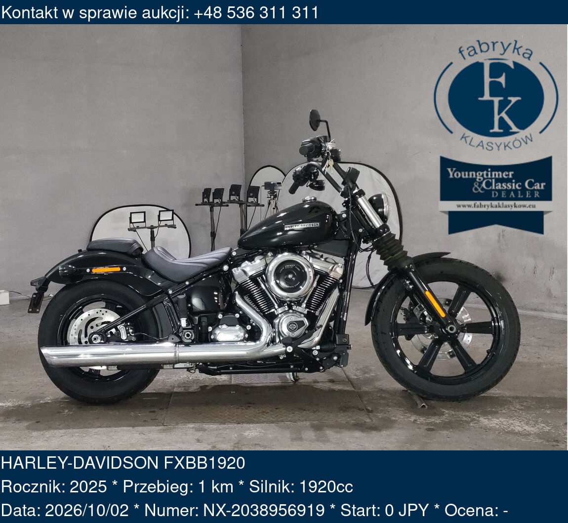 HARLEY-DAVIDSON FXBB1920 2025 - zdjęcie 2