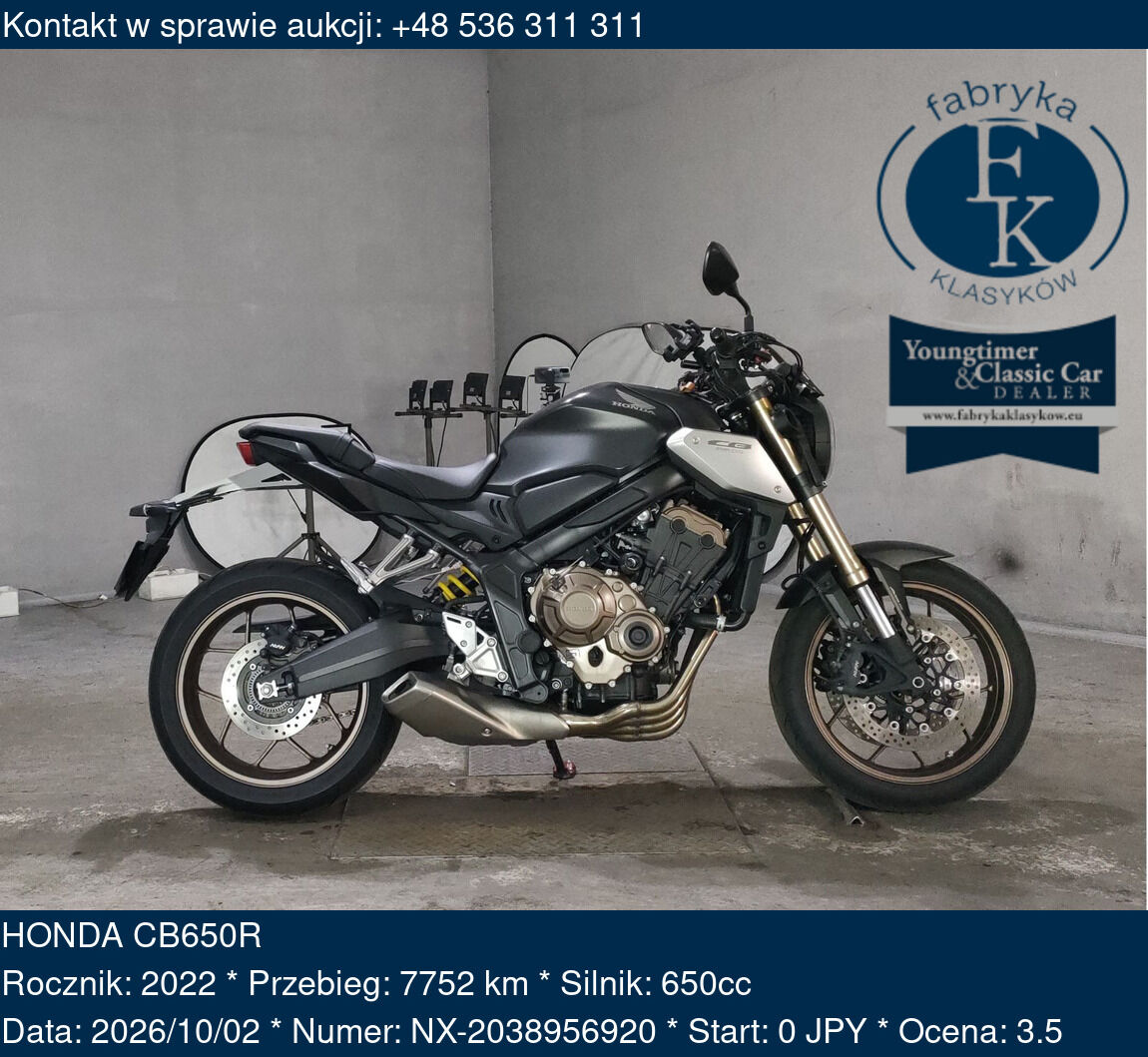 HONDA CB650R 2022 - zdjęcie 2