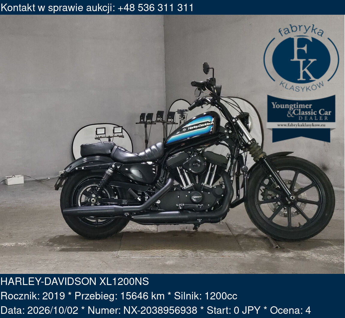 HARLEY-DAVIDSON XL1200NS 2019 - zdjęcie 2