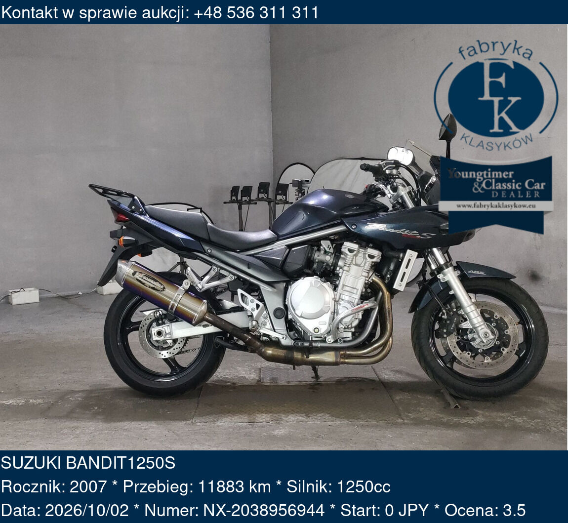 SUZUKI BANDIT1250S 2007 - zdjęcie 2